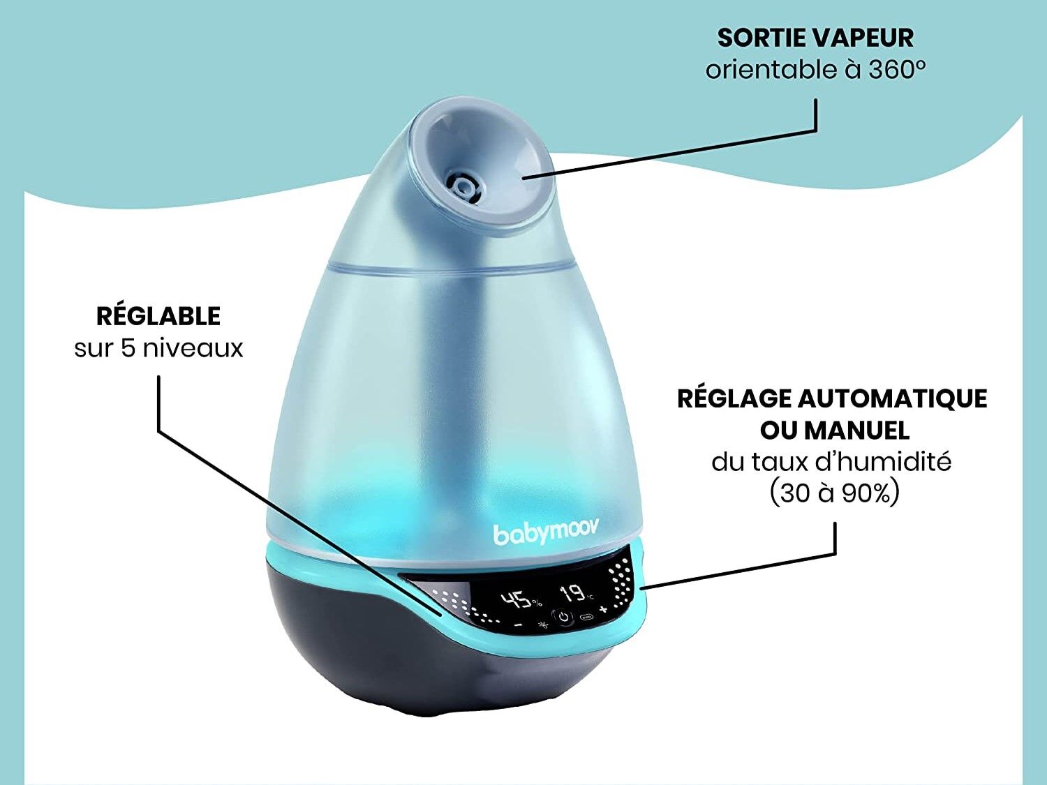 babymoov hygro plus fonctions